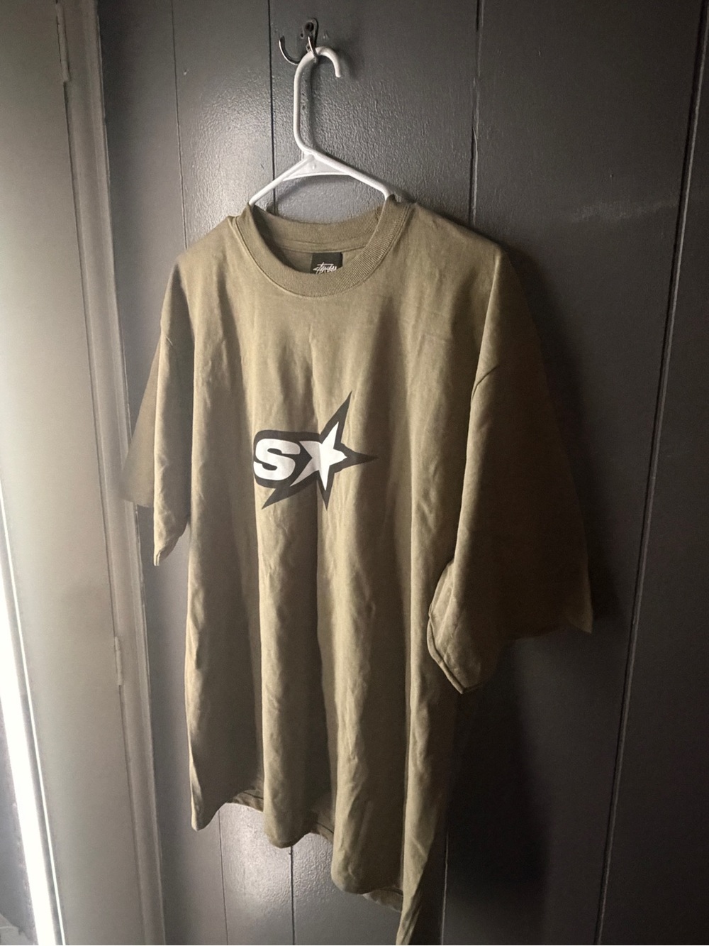 Olive Green Stussy Speedway T-Shirt